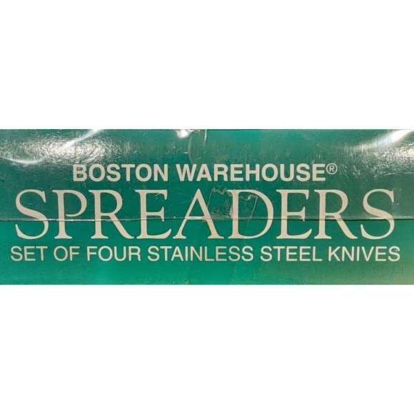 Christmas Trees~Cheese Spreaders~Goldtone~Set of 4~New ~ Boston Warehouse - Picture 3 of 3